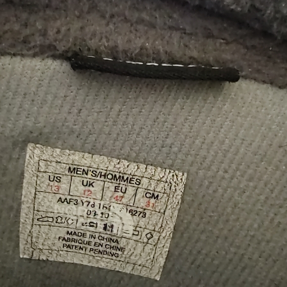 The North Face Mens Grey Waterproof Boots sz 13